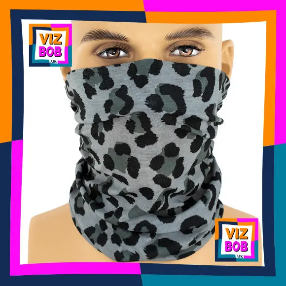 Photo of the neck tube being worn as a face mask on a mannequin head