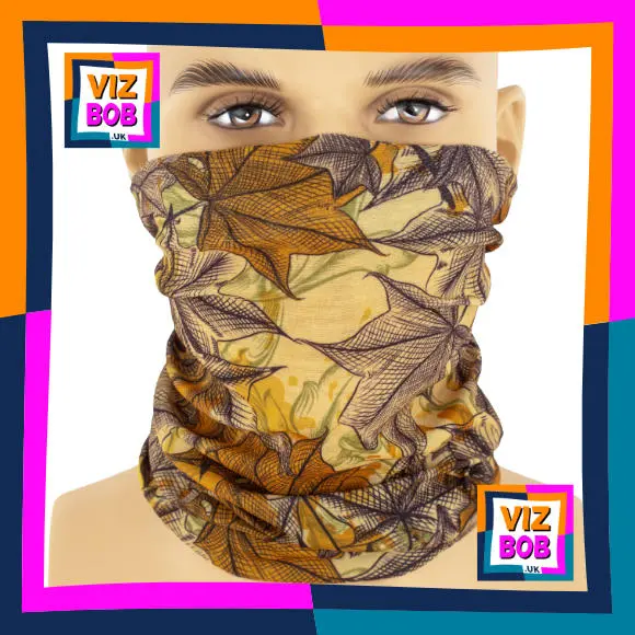 Photo of the neck tube being worn as a face mask on a mannequin head