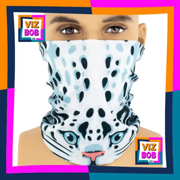 Photo of the neck tube being worn as a face mask on a mannequin head