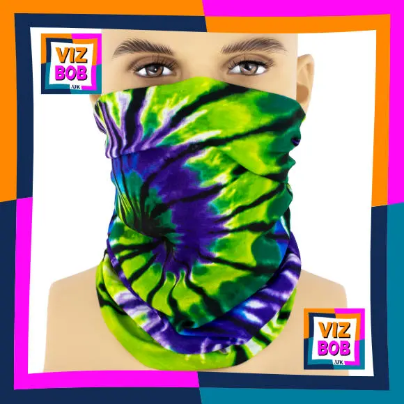 Photo of the neck tube being worn as a face mask on a mannequin head