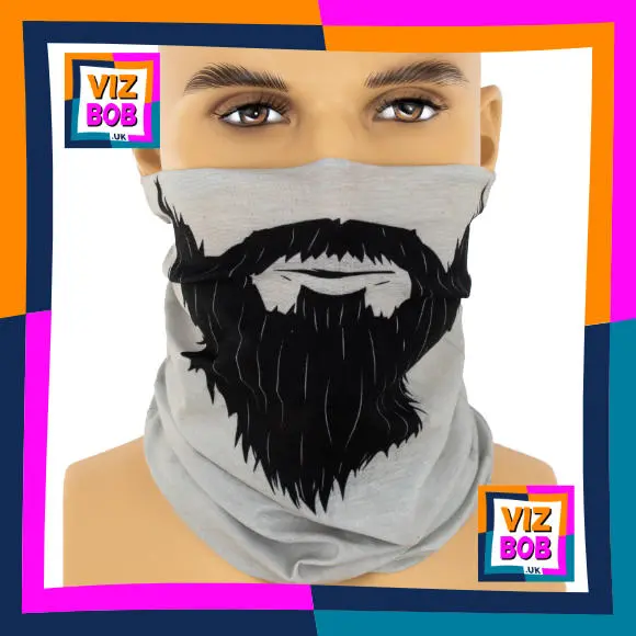 Photo of the neck tube being worn as a face mask on a mannequin head