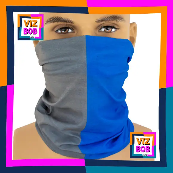 Photo of the neck tube being worn as a face mask on a mannequin head