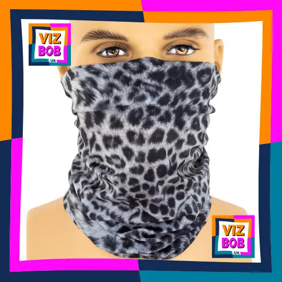 Photo of the neck tube being worn as a face mask on a mannequin head