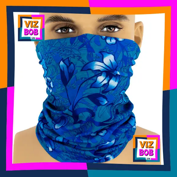 Photo of the neck tube being worn as a face mask on a mannequin head